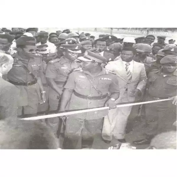 Obasanjo & Buhari Pictured In 1978 Cutting The Tape At The Opening Of Warri Refinery